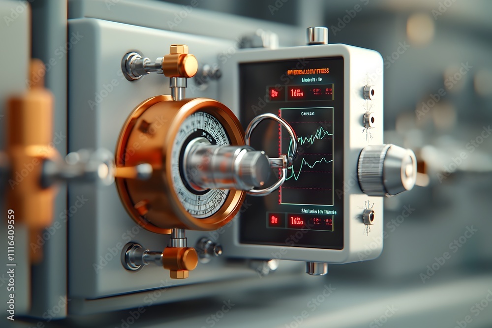 Tectonic Activity Sensor Cutting edge seismograph apparatus precisely measuring the build up and ...