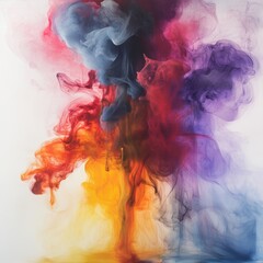 Aufkleber - Paint Splash Colore Smoke Water Absrtact Creative Art Background Wallpaper 