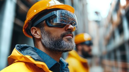 Poster - Construction managers utilize augmented reality technology for enhanced project management