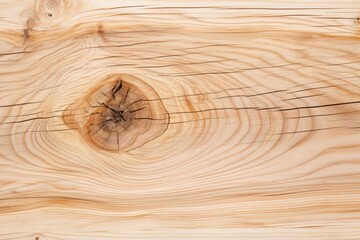 Poster - Top-down perspective of light wooden tabletop, displaying soft wood color and distinct grain lines, creating a natural and rustic look