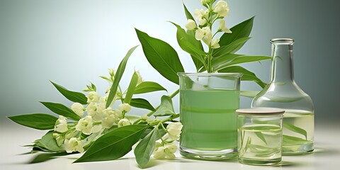 Wall Mural - flower in a glass jar