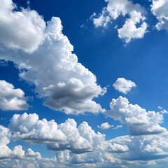 Wall Mural - blue sky with clouds