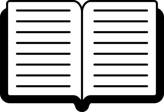 Open book icon. Book icons set. Education signs and symbols. Vector illustration.