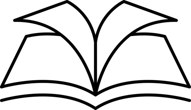Open book icon. Book icons set. Education signs and symbols. Vector illustration.