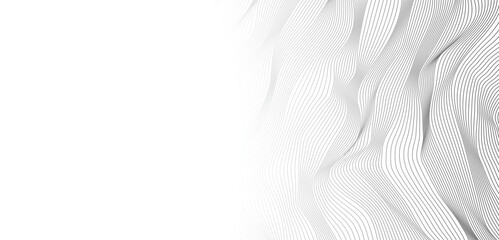 Poster - curved wavy lines tech futuristic motion background. Modern Abstract Background. Abstract wave element for design. Wave with lines created using blend tool. Curved wavy line png 