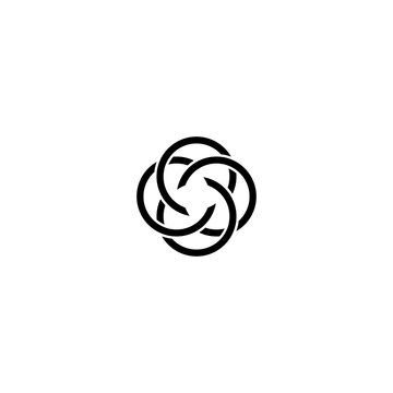 Abstract Symbol of Friendship Bonds
