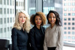 © Alfonso Soler - Group of diverse businesswomen in office
