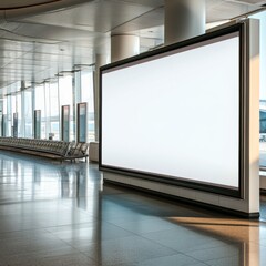 Aufkleber - Blank billboard at the airport