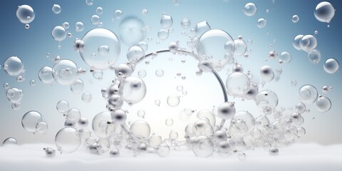 Wall Mural - drops of water on glass