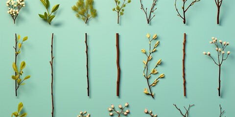 Wall Mural - reeds in the water