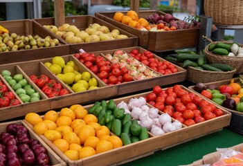 Poster - fruit and vegetable market