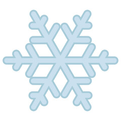 Canvas Print - snowflake silhouette symbol icon shape, color vector illustration of snow flake