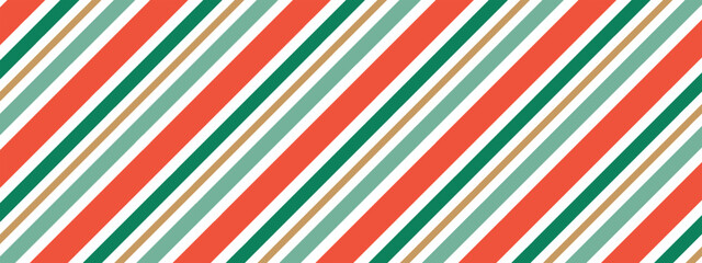 Seamless pattern of Christmas candy canes. Christmas candy cane background with red and green stripes