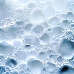 Wall Mural - A close up of water droplets on a window glass