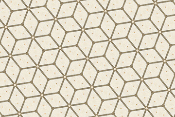 Wall Mural - Repeating Hexagonal and Triangular Geometric Pattern