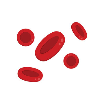 Red Blood Cells Icon Set Vector Design.