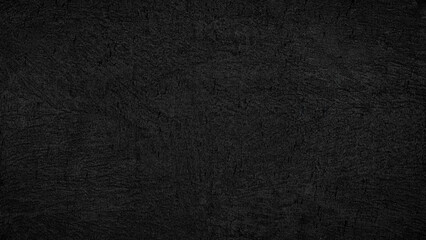 Poster - A black wall with a white paint. The wall is very plain and has no decorations. The wall is made of concrete. black texture background for template, page or web banner