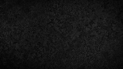 Aufkleber - A black wall with a white paint. The wall is very plain and has no decorations. The wall is made of concrete. black texture background for template, page or web banner