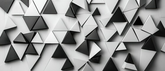 Poster - Geometric shapes in urban design exploring triangles and polygons in cityscape art