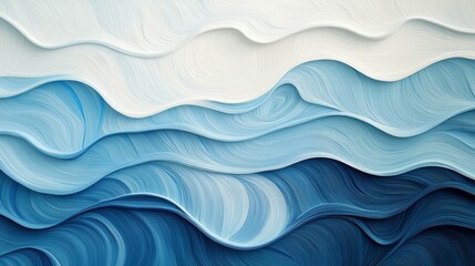 Poster - Artistic perspectives repeating motifs of ocean currents in coastal design