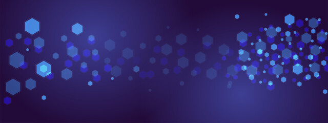 abstract blue dark technology particles lines mesh background with gradient