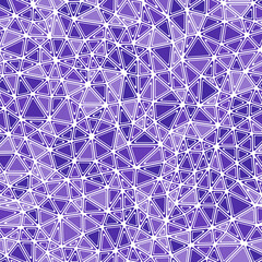 Poster - Mosaic background featuring rounded solid shapes in frames. Compact triangles in a monotone style with a seamless, repeatable pattern. Amazing vector tiles for design use.