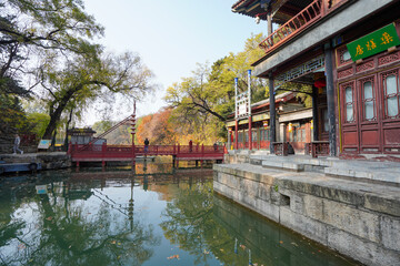 Wall Mural - Scenery of Suzhou River in Summer Palace of Beijing.