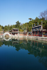 Wall Mural - Scenery of Suzhou River in Summer Palace of Beijing.