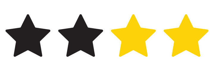 Wall Mural - favorite star icon rating symbol reward rating mark icons