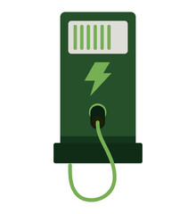 Poster - charging point station for hybrid vehicles