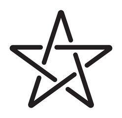 Wall Mural - star icon and favorite icon set. Vector illustration isolated on white background.