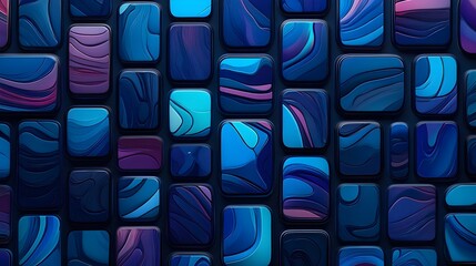 Poster - Abstract digital art modern design colorful patterns digital environment close-up perspective visual concept