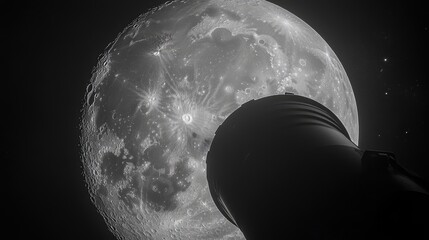 Wall Mural - Lunar Surface Viewed Through A Spaceship Window
