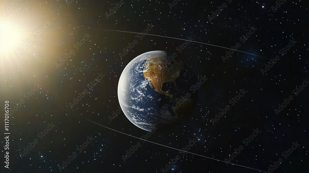 Earth Rotation Plane Earth axis diagram illustration showing the tilt of the Earth's ...