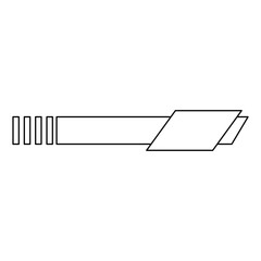 Wall Mural - minimalist footer element with a clean, linear design. features geometric shapes and diagonal accent