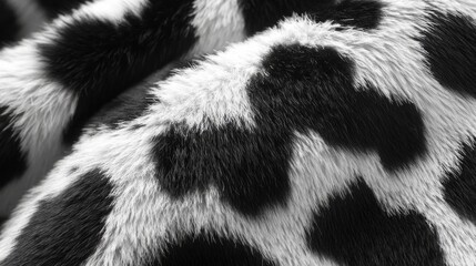 Poster - Delicate strands of leopard fur display an intricate dance of white and black, inviting a tactile response