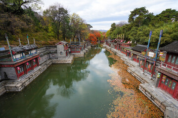 Wall Mural - Scenery of Suzhou Street, Summer Palace, Beijing.