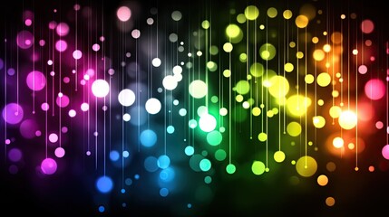 Aufkleber - Static-Filled Screen Rainbow Background