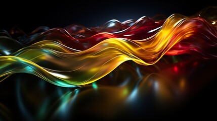 Poster - abstract colorful smoke