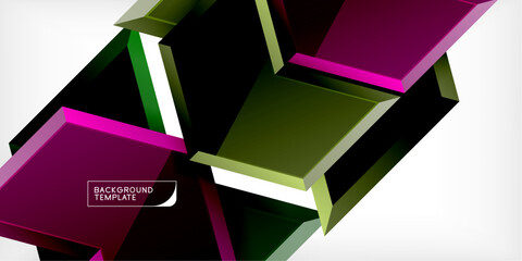 Poster - Technology dynamic arrow geometric background. Vector Illustration For Wallpaper, Banner, Background, Card, Book Illustration, landing page