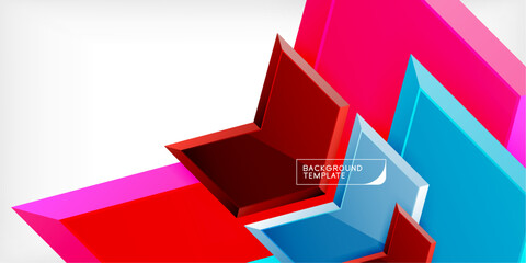 Poster - Technology dynamic arrow geometric background. Vector Illustration For Wallpaper, Banner, Background, Card, Book Illustration, landing page