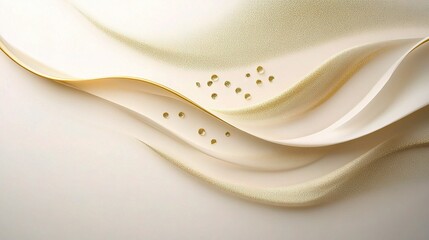 Poster - Elegant Gold Threads Forming an Abstract Pattern on Smooth Surface