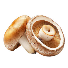 Wall Mural - mushrooms on a white background