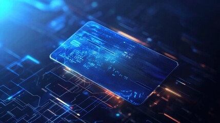Poster - Digital payment revolution global finance graphic design high-tech environment futuristic viewpoint blockchain innovations