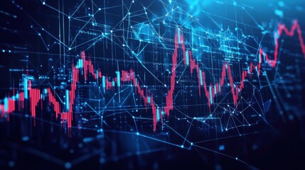 Poster - Data analysis trends digital finance sector infographic visualization tech environment dynamic viewpoint market insights