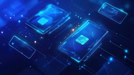 Poster - Digital payment technology revolution virtual environment graphic design futuristic perspective data innovation