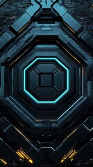 Poster - Abstract Futuristic Technological Panel Design