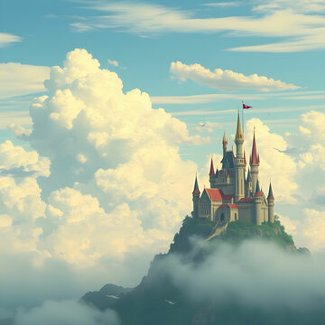 Fantasy style clouds