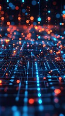 Poster - Abstract Digital Network Data Flow Visualization