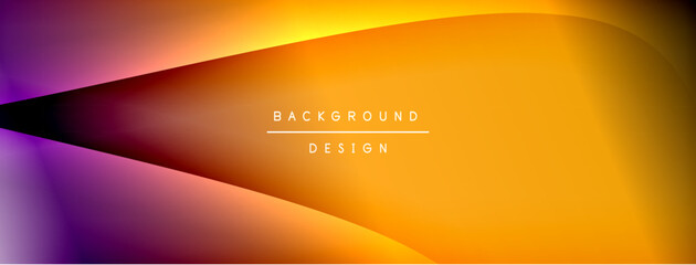 Poster - Bright rainbow style color gradient with curve round shape line background. Vector Illustration For Wallpaper, Banner, Illustration, landing page